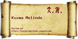 Kuzma Melinda névjegykártya
